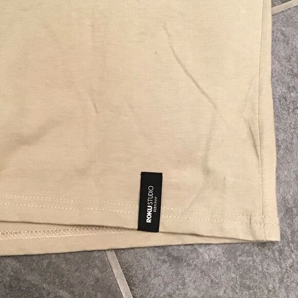 Roku Studio Mens Graphic Tee Sixe XL Dripping Teardrop Skull Short Sleeve Tan - Picture 7 of 12